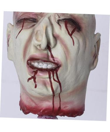 Realistic Zombie Head Halloween Decoration - Creepy Latex Pendant for Spook House Parties - Buy Online on GoSupps.com