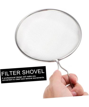 GANAZONO 3pcs Pet Sand Shovel Lizard Terrarium Fine Sand Sifter Reptile Litter Scoop Silver Stainless Steel 26x14cmx3pcs Silverx3pcs - Buy Online on GoSupps.com