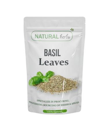 Organic Basil Leaves Non- Gmo Kosher Certified Culinary Herb Dry Ocimum 100% Organic (50 Grams)