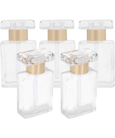 Refillableerfume Bottle Refillable Transparent Glass Essential Oil Bottle for Travel (Gold) - Buy Online on GoSupps.com