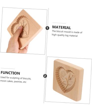 1pc Biscuit Mold Biscuits Embossing Baking Tool Creative Cookie Mold Biscuit Baking Mold Kitchen Cookie Mold Fondant Mold Kitchen Utensil Modeling Log Kitchen Supplies 10X10X2CM Rose - Buy Online on GoSupps.com