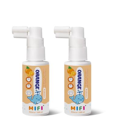 Oral Spray for Children, Cleans Teeth Gently, Freshens Breath Instantly, Pocket - Sized for Hassle - Free Portability (2Pack, Orange) Orange 1.35 Fl Oz (Pack of 2)
