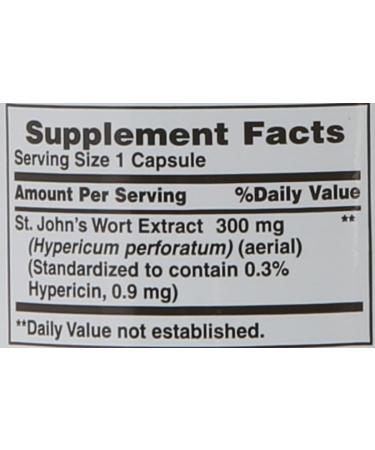 Nature's Bounty St. John's Wort 300mg - 100 Capsules for Mood Support - Buy Online on GoSupps.com