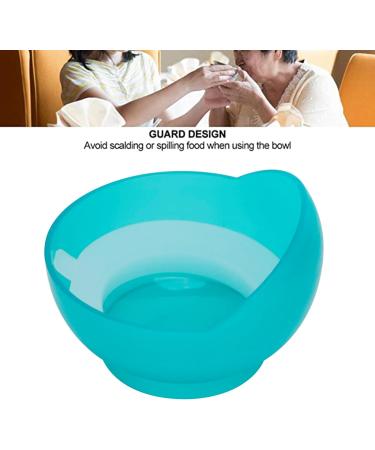 High-Low Scoop Bowl with Suction Cup Base - Spill-Proof Eating Aid for Elderly and Disabilities (Blue) - Buy Online on GoSupps.com