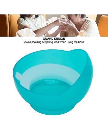 Scooper Cooper Bowl: Spout-Safe Suction Cup Plates for Disabled & Seniors - Slide-Resistant Dishes for Geriatric Care - Blue - Buy Online on GoSupps.com
