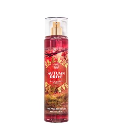 Bath & Body Works Fine Fragrance Body Spray Mist 8 oz (Autumn Drive) Autumn Drive 8 Fl Oz (Pack of 1)