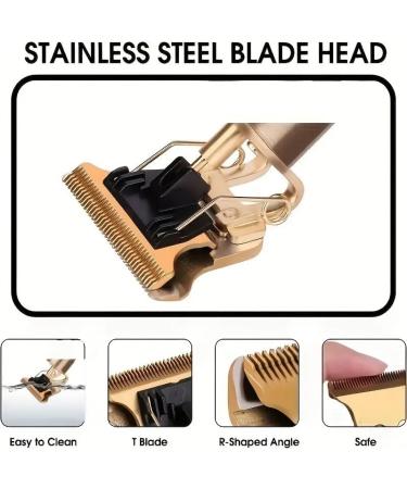 Professional Hair Clipper Kit for Men Hair Trimmer Zero Gapped T-Blade Trimmer Cordless Rechargeable Edge Clippers Electric Beard Trimmer Shaver Hair Cutting Kit with LCD Display 3 Combs Included - Buy Online on GoSupps.com