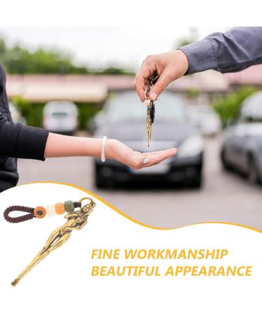 COHEALI Mini Keychain Micro Shovel & Ear Pick Set - Vintage Brass Charms for Ear Cleaning - 2Pcs - Buy Online on GoSupps.com