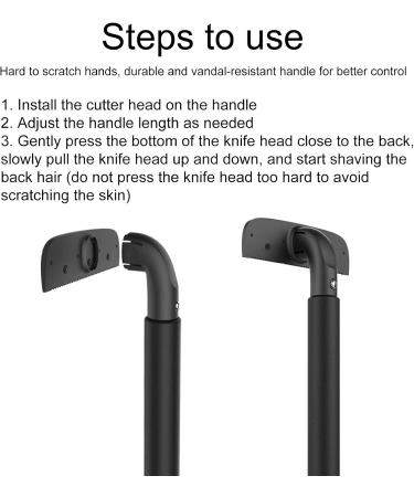 Back Razor for Men - Ergonomic Stainless Steel Shaving Tool | 29cm Effective Back Shaving Solution - Buy Online on GoSupps.com