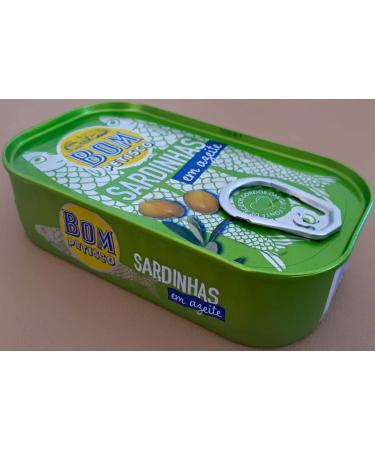5 x 120 g x Bom Petisco Sardines in olive Oil - Premium quality from Portugal - rich in Omega-3 / Portugal - Buy Online on GoSupps.com
