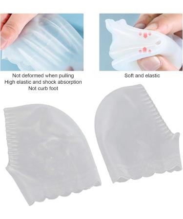 Silicone Jersey Socks for Achilles Tendon Relief | Pain-Relieving Elastic Foot Care - Anti-Cracking Purple & White - Buy Online on GoSupps.com