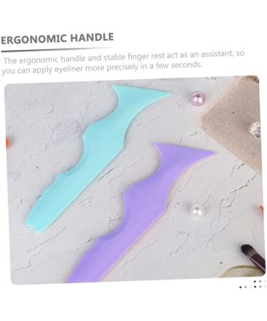 Angoily 4 Pcs Silicone Beauty Ruler Eyeliner Eyeshadow Applicator Guide Makeup Guide Stencils - Buy Online on GoSupps.com