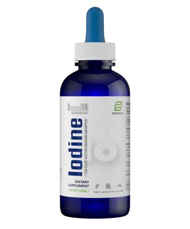 Liquid Iodine Drop Supplement | 800 Servings-Great Value | Sea Kelp Alternative | Seaweed Alternative | Thyroid Support | Healthy Energy & Metabolism