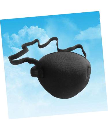 TOVINANNA 2pcs Lazy Eye Patch Single Eye Cover Pirate Eye Patch Costume Eye Patch Adjustable Eye Patch Black - Buy Online on GoSupps.com