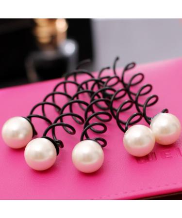JUSTFOX 2 Magic Hair Clips Spiral | Large & Small Pearl Hair Accessories for Effortless Styling - Buy Online on GoSupps.com