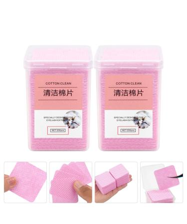 FRCOLOR 800 Pcs Glue Wipes - Glue Remover Cleaning Pads Non-Woven Fabric for Nail Polish & Eyelash - 4.8x4.8cm Pink - International Shipping Available - Buy Online on GoSupps.com
