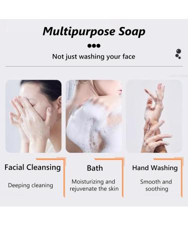 Kojic Acid Soap - Classic Deep Cleaning Face Body Wash Soap - Improve Skin Tone Fight Dullness Dry Odor Removal Skin Nourishing Whipped Soap - Moisture Mild Effect Pure And Refresh Skin - 120g - Buy Online on GoSupps.com