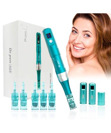 Dr. Pen Ultima A6S Professional Kit - Authentic Multi-function Electric Wireless Beauty Pen - Skin Care Kit for Face and Body - 16pins x2 + 36pins x3 Cartridges