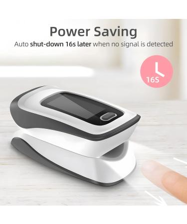 Ansta Pulse Oximeter - Monitor SpO2 & Heart Rate with Large LED Screen | Quick & Easy Blood Oxygen Measurement - Gray - Buy Online on GoSupps.com