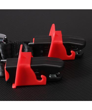 Amacoam Car Seats Fastening Set - Universal Isofix Connector Aids | 4-Piece Red Anchor Kit for Secure Seat Installation - Buy Online on GoSupps.com