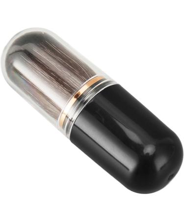Retractable Makeup Brushes Portable Dense Bristle Small Compact Loose Powder Brush with Cover for Travel (Black) - Buy Online on GoSupps.com