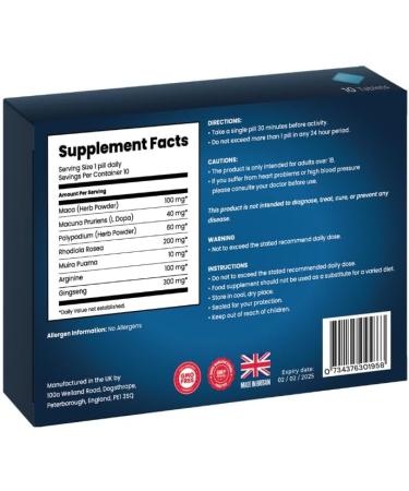 VitalX | 10 Tablets | Power & Performance | Strong | 100 Natural - Buy Online on GoSupps.com