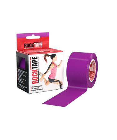 RockTape Original 2-Inch Water-Resistant Kinesiology Tape 16.4-Foot Continuous Roll Purple