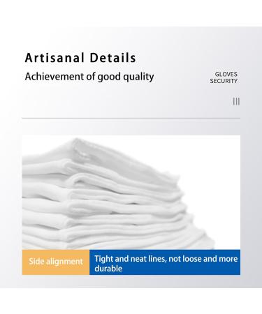 Dinghaole 5 Pairs of Cotton Gloves White Eczema Cotton Moisturising Gloves for Dry Hands Also Enjoy Three Different Sizes for Men Women and Children Breathable Washable Stretchable Gloves - Buy Online on GoSupps.com