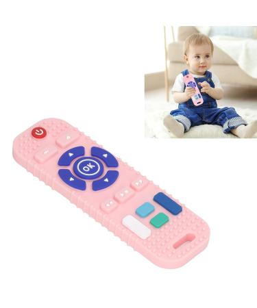 Silicone Baby Teething Toy - TV Remotes Control Teether for Infants & Toddlers (Pink) - Buy Online on GoSupps.com