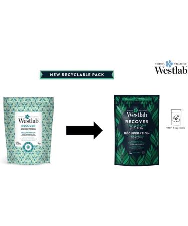 Westlab Bath Salts - Recover - Epsom Bathing Salts with White Willow Eucalyptus and Arnica Feel Revived & Ready To Go | 100% natural 100% vegan 100% cruelty-free - 1.36Kg (Packaging May Vary) - Buy Online on GoSupps.com