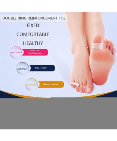 Slrmkk Silicone Toe Separator - Valgus Orthesis for Overlapping Toes | Double Grinding Design | Left & Right Feet Support - Buy Online on GoSupps.com