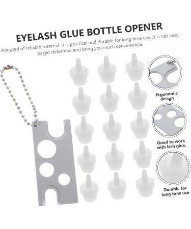 minkissy 1 Set Grafting Eyelash Tool Eyelashes Remover for Extensions Eyelash Remover Lashes Glue Lash Glue Bottle Plug Glue Bottle Stoppers Lash Glue Bottle Tips Glue Bottle Removers Metal - Buy Online on GoSupps.com