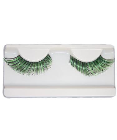 EMILYSTORES Green Fortune Teller Costume Halloween Eye Lashes For Party Looking1 Pairs