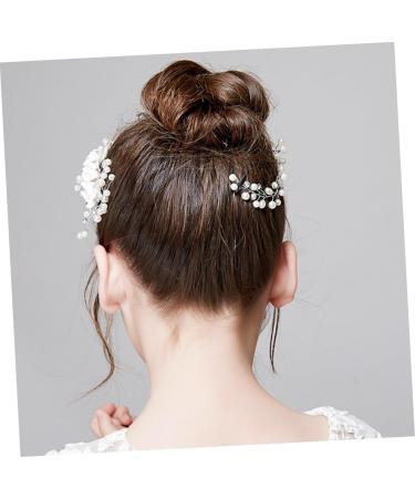 FRCOLOR Pearl Hair Accessories Wedding Barrette Wedding Rhinestone pearl hair clips Rhinestone Bridal pearl hair for women hair combs for women Small and fresh Miss Women Hair Accessories - Buy Online on GoSupps.com