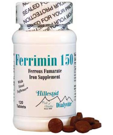 Dialyvite - Ferrous Fumarate - Ferrimin 150-120 Tablets