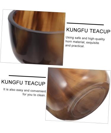 Alipis 1 PC Horn Kung Natural Adorable Bowl Coffee and Holder Tasting Tea Small Patterned Exquisite Teacup - Buy Online on GoSupps.com
