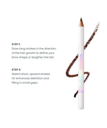 Wonderskin Eyebrow Pencil - Long-Lasting Pomade for Natural-Looking Brunette Eyebrows | International Shipping Available - Buy Online on GoSupps.com