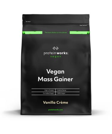 THE PROTEIN WORKS - Vegan Gainer | 450 Calories per shake | Muscle mass | Vegetable protein shake | 16 Servings | Vanilla Cream | 2kg