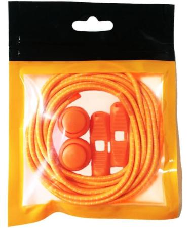Yoczox Elastic Laces - 120cm Quick Lace-Up System Speed Locks & Comfort Senkel for All Shoe Types - 1 Pair Orange - Buy Online on GoSupps.com