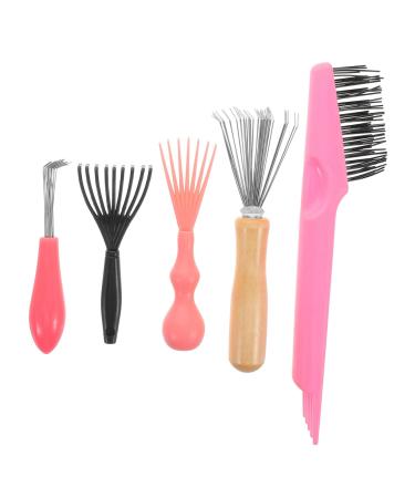 FOMIYES 5pi ces Outil De Nettoyage Pour Peignes Set De Nettoyage Pour Peignes Dents Larges Et Fines limine Les Pellicules Salet Pour Usage Domestique Et Professionnel