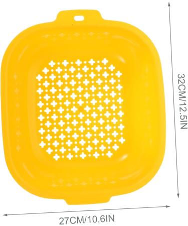 Alipis 1 Set Fruit Drain Basket Storage Shelf Plastic Laundry Baskets Kitchen Accessory Household Container 32X27CM Orange - Buy Online on GoSupps.com