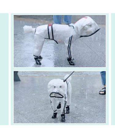 XXL Waterproof Dog Raincoat with Reflective Strip & Hood - Perfect for Small Dogs - Buy Online on GoSupps.com