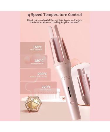 Yuehuam Auto Hair Curler Automatic Curling Iron Wand with 4 Temperatures 1 1/4 Large Rotating Barrel Curling Iron Fast Heating Auto Shut-off Iron for Hair Styling - Buy Online on GoSupps.com