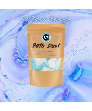 Sacred Remedy Five for Him Magic Bubble Bath Dust. Vibrating Relaxing and Magic Shea Butter Powder Bath Bomb 190g  - Buy Online on GoSupps.com