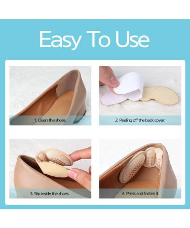 Gel Heel Cushion Inserts - High Heel Shoe Pads & Grip Liners (Black 6mm) | Ultimate Comfort for All-Day Wear - Buy Online on GoSupps.com