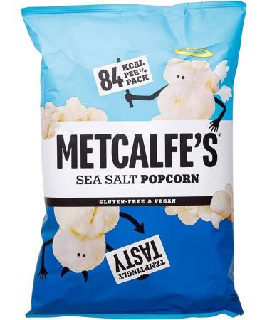 Metcalfes Sea Salt Popcorn Gluten Free Vegan 17g (96 Bags)