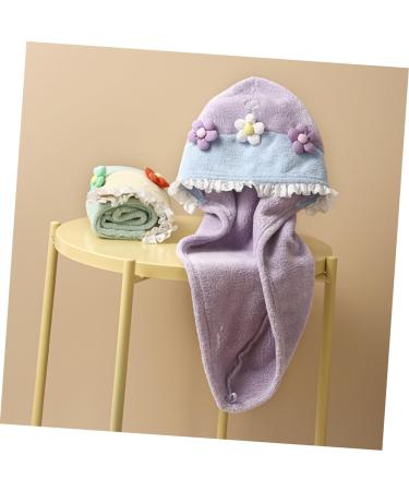 Beavorty Dry Hair Cap Hair Drying Cap Shower Caps Washcloth Turban Bathing Cap Hair Drying Hat Cute Rapid Hair Drying Hat Rapid Drying Hat The Flowers Towel Bath Skirt Scarf Coral Fleece As Shown 65.00X25.00X0.50CM - Buy Online on GoSupps.com