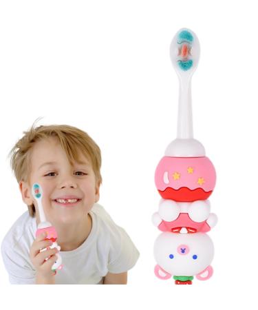 Cartoon toothbrush for children-colorful cartoon soft hair toothbrush-deep cleaning teeth accessories for at home outdoors and hotels teksome toothbrush with star moon motif white