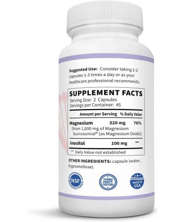 Methyl-Life Superior Sucrosomial Magnesium High Absorption & Gentle on Stomach Non-GMO Gluten-Free Vegan | 90 Capsules (3-Month Supply) - Buy Online on GoSupps.com