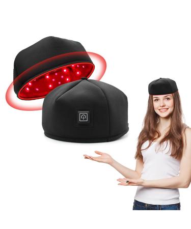 Th rapie par la Lumi re Rouge et Infrarouge et pour la Repousse des Cheveux Chapeau de Luminoth rapie Lampe Infrarouge Red Light Therapy pour la Perte de Cheveux Douleur(Plug-in noir)